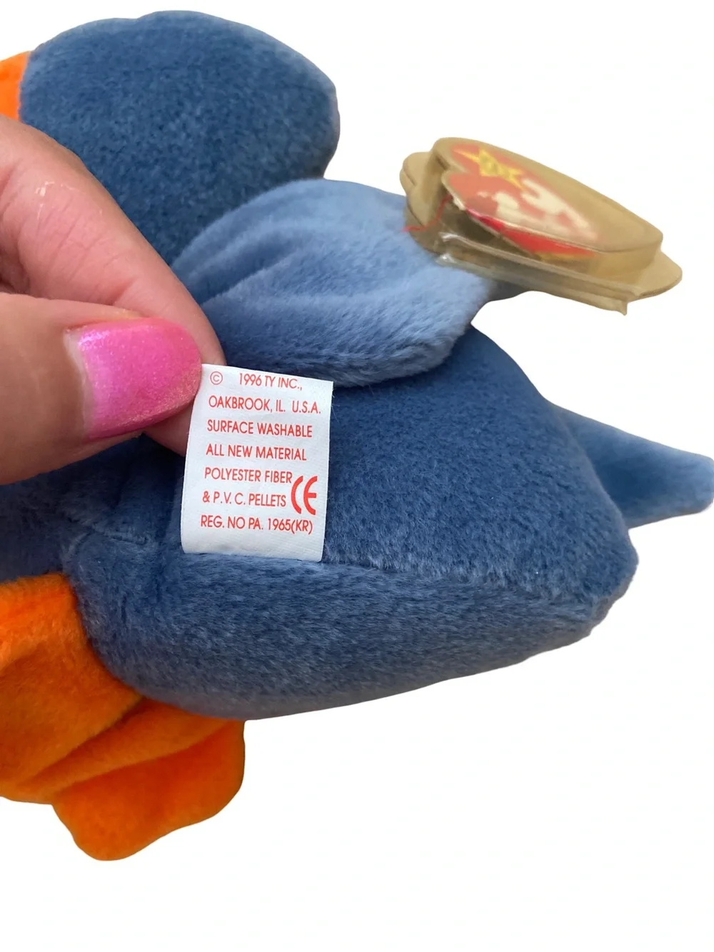 Ty Beanie Baby Scoop the Pelican Retired RARE MINT condition.